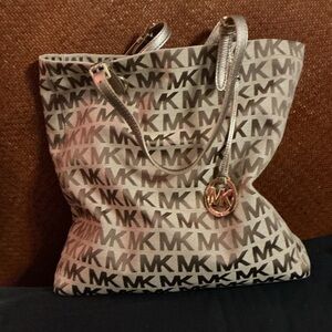 Michael Kors Gold/Tan Signature Tote